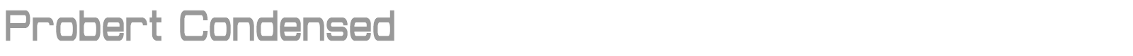 Probert font preview